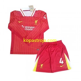 Billiga Fotbollströjor Liverpool Virgil 4 Barn Hemma tröja 2024/25 Långärmad